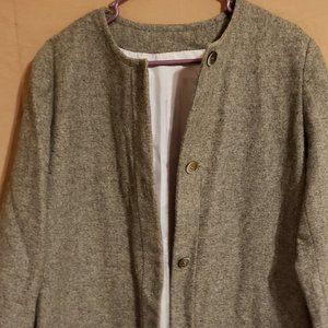 Dark Brown Sweater Jacket, Brand name unknown, Size Large
